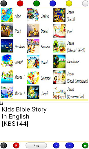 Emulate Android APK KidsBibleStory[144] 18 Stories